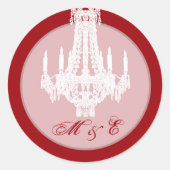 20 - 1.5封筒用シールクリスタルシャンデリアグリッツ ラウンドシール (正面)