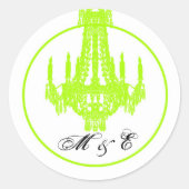 20 - 1.5封筒用シールクリスタルシャンデリアグリッツ ラウンドシール (正面)