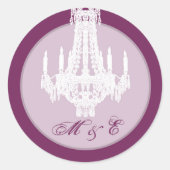 20 - 1.5封筒用シールクリスタルシャンデリアグリッツ ラウンドシール (正面)