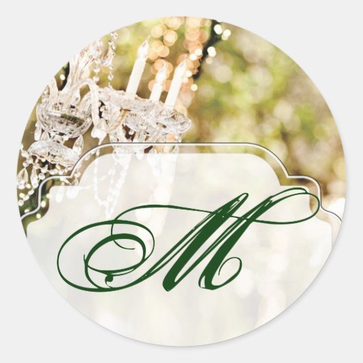 20 - 1.5封筒用シールシャンデリアin Oak Tree Chi ラウンドシール (正面)