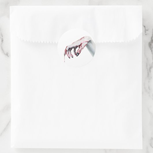 20 - 1.5封筒用シールゾンビ血ドリップヴァンパイア ラウンドシール (バッグ)