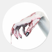 20 - 1.5封筒用シールゾンビ血ドリップヴァンパイア ラウンドシール (正面)