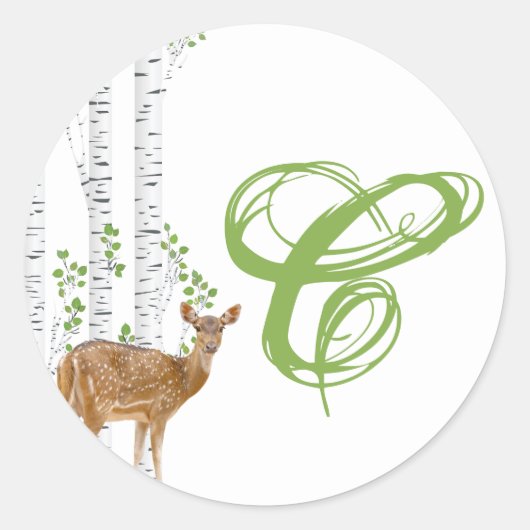 20 - 1.5封筒用シールディアドードウッドランドバック ラウンドシール (正面)