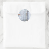 20 - 1.5封筒用シールホワイトウォッシュウッドバーンドア ラウンドシール (バッグ)