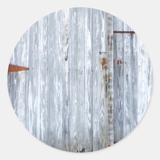 20 - 1.5封筒用シールホワイトウォッシュウッドバーンドア ラウンドシール (正面)