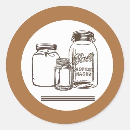 20 - 1.5封筒用シールメイスンジャカントリー素朴 ラウンドシール (正面)