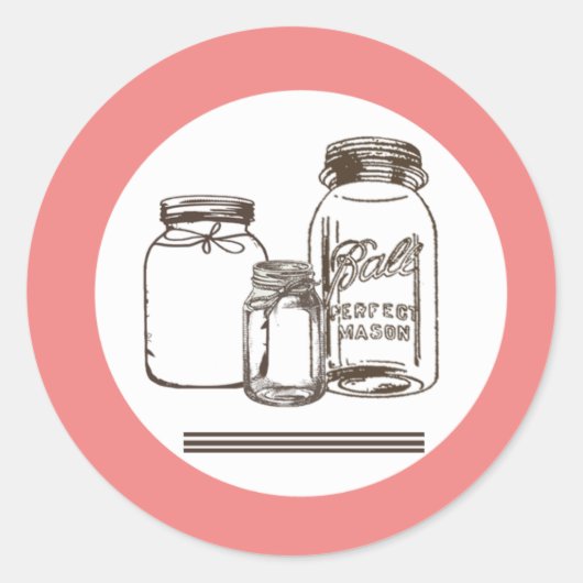 20 - 1.5封筒用シールメイスンジャカントリー素朴 ラウンドシール (正面)