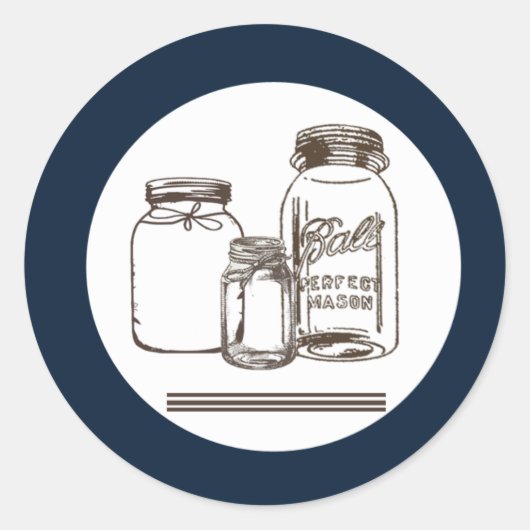 20 - 1.5封筒用シールメイスンジャカントリー素朴 ラウンドシール (正面)