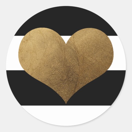 20 - 1.5封筒用シールモダンストライプ白黒 ラウンドシール (正面)