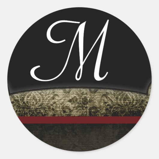 20 - 1.5封筒用シールモノグラムクリスマスクリスマス ラウンドシール (正面)