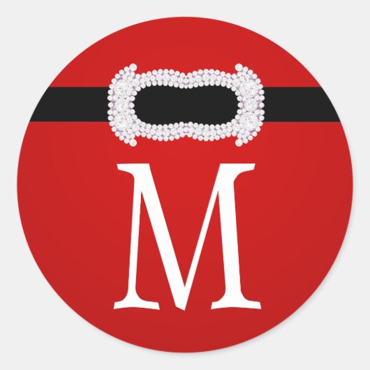 20 - 1.5封筒用シールモノグラムクリスマスクリスマス ラウンドシール (正面)