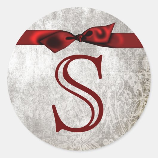 20 - 1.5封筒用シールモノグラムクリスマスクリスマス ラウンドシール (正面)