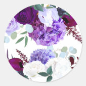 20 - 1.5封筒用シールラベンダーハイビスカスオンワイ ラウンドシール (正面)