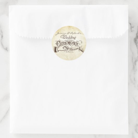 20 - 1.5封筒用シールヴィンテージ式リングや輪エクスチ ラウンドシール (バッグ)