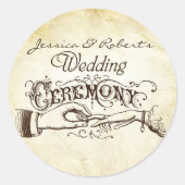 20 - 1.5封筒用シールヴィンテージ式リングや輪エクスチ ラウンドシール (正面)