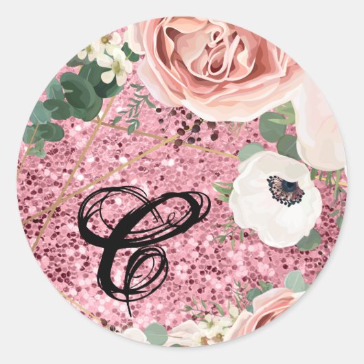 20 - 1.5封筒用シール幾何学園バラグリット ラウンドシール (正面)