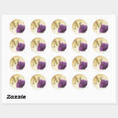 20 - 1.5封筒用シール春ツリー古い紙Vin ラウンドシール (シート)