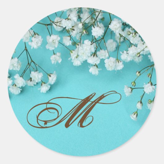 20 - 1.5封筒用シール春バビーズブレスフラワー ラウンドシール (正面)