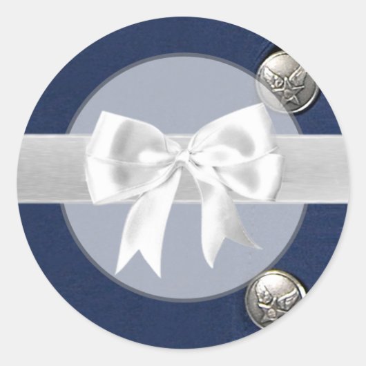 20 - 1.5封筒用シール空軍クラスAユニフォーム ラウンドシール (正面)