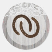 20 - 1.5封筒用シール馬靴オンウッドレース ラウンドシール (正面)