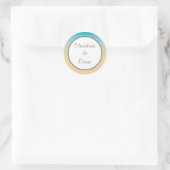 20 - 1.5"お気に入りステッカー海ビーチショアシーシェル ラウンドシール (バッグ)