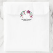 20 - 1.5"お気に入りステッカー熱帯花オンホワイト ラウンドシール (バッグ)