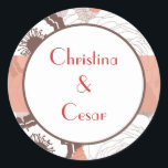 20 - 1.5"お気に入りステッカーCoral Pink BrownフローラF ラウンドシール<br><div class="desc">1.5インチのFavyステッカーはトレンディーとシックの両方である。これらの美しいシールは、あなたの招待状を仕上げるための封筒用シールとして、または赤ちゃんシャワーの好意のためのシールとして使用するのに最適である。これ来は20枚のシートで。私たちは、このデザインに専念する全体のラインを私たちのザズル店で結婚は、招待状(5x7)、返品ラベル、郵送ラベル、封筒用シール、郵便切手、カップケーキを選ぶ、ウォーターボトルラッパー、ハーシーの1.55ozを含む。大きなバーラッパー、ハーシーのミニチュアバッグラッパー、電子レンジのポップコーンアドバイスラッパー、書き込み可能座席表、グッズバッグトッパー、FLATサンキューカード(4x5)、HAPPEDサンキューカード(4x5)、メッセージカード、メニューカード、ミントマッチブック、棒つきキャンデーカバー、ブックマーク、ビンゴカードマーカー、ビンゴカード呼び出しシート、書き込み可能カード(4x5)、など。</div>