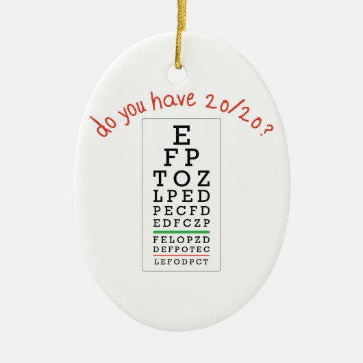 20/20がありますか。 セラミックオーナメント (正面)