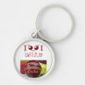 20/20クリケットのボールをプロの男性のボール キーホルダー (正面)