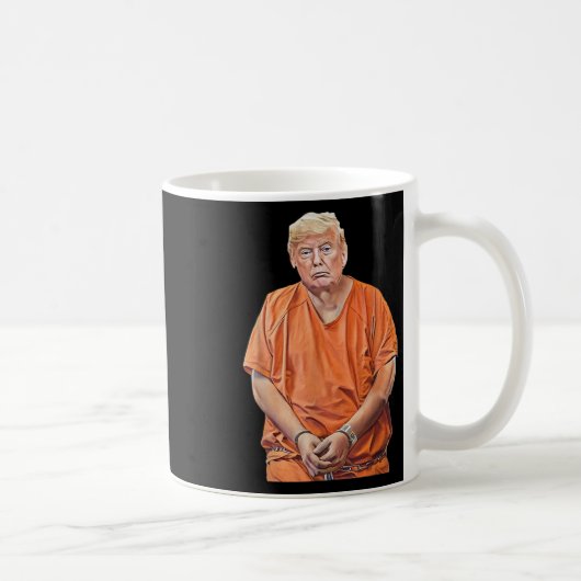 20-24刑務所でのおもしろいアンチトランプ コーヒーマグカップ (右)