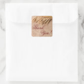 20 Barlap Sack Countryで小麦をシールありがとう スクエアシール (バッグ)