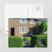 20 Forthlin Road、リバプールUK ポストカード (正面/裏面)