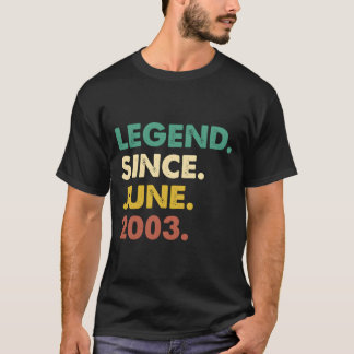 20 Legend Since June 2003 20Th Tシャツ