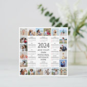 20 Photo Collage 2024年At A Glanceカレンダー カード (スタンド正面)