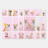 20 Photo Collage Template Personalized Custom  ラッピングペーパーシート (正面3)