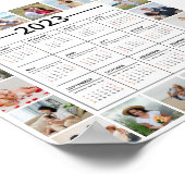 20 Photo Collage US 2023年カレンダー ポスター (角)