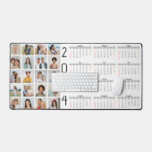 20 Photo Collage US 2024年At A Glanceカレンダー デスクマット (キーボード&マウス)