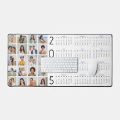 20 Photo Collage US 2025年At A Glanceカレンダー デスクマット (キーボード&マウス)