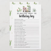 20 Questions About The Body Editable Game (正面/裏面)