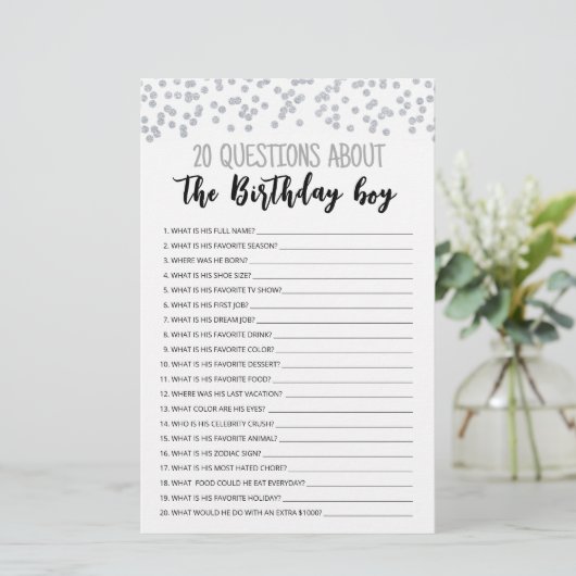 20 Questions About The Body Editable Game (スタンド正面)