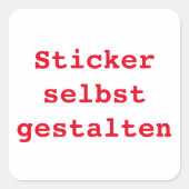 20 Sticker selbst gestalten スクエアシール (正面)
