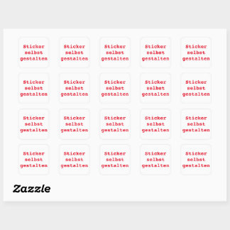 20 Sticker selbst gestalten スクエアシール