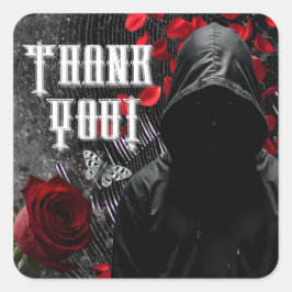 20 Thank You Stickers Harting Adeline Zade Meadow スクエアシール