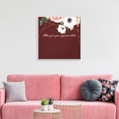 20"x20"シグネチャーキャンバスジオメトリックガーデンワインバー キャンバスプリント (インサイチュ (リビング))