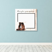 20"x20"シグネチャーキャンバスブーツ国素朴西 キャンバスプリント (インサイチュ (ウッドフロア))