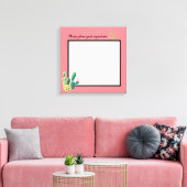 20"x20"シグネチャーキャンバスボヘミアンサボテン キャンバスプリント (インサイチュ (リビング))