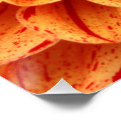 20"x20"、ポスター紙（半光沢）オレンジ色の花 ポスター (コーナー)