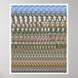 20"x24" "Neuschwantstein Castle" 3Dポスター ポスター