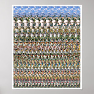 20"x24" "Neuschwantstein Castle" 3Dポスター ポスター