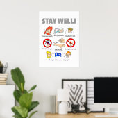 20"x28" STAY WELLポスター ポスター (ホームオフィス)